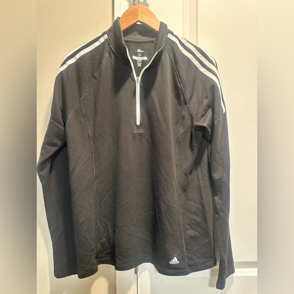 Adidas Women’s Golf Black Quarter Zip‎ Medium